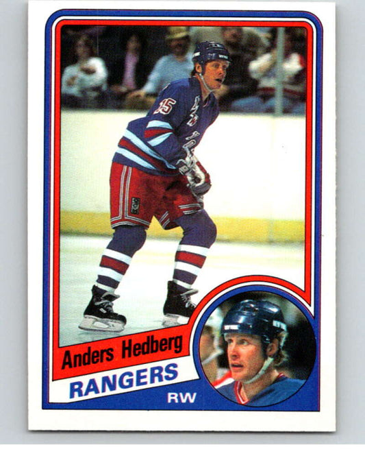 1984-85 O-Pee-Chee #143 Anders Hedberg  New York Rangers  V64137 Image 1