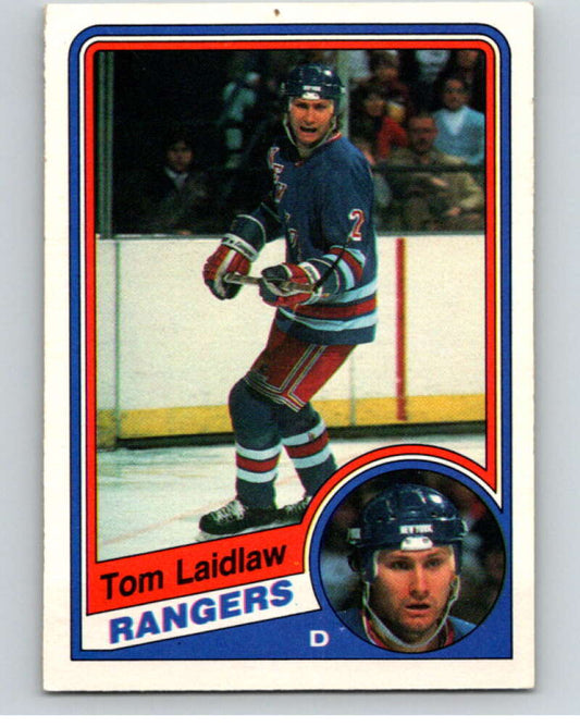 1984-85 O-Pee-Chee #144 Tom Laidlaw  New York Rangers  V64140 Image 1