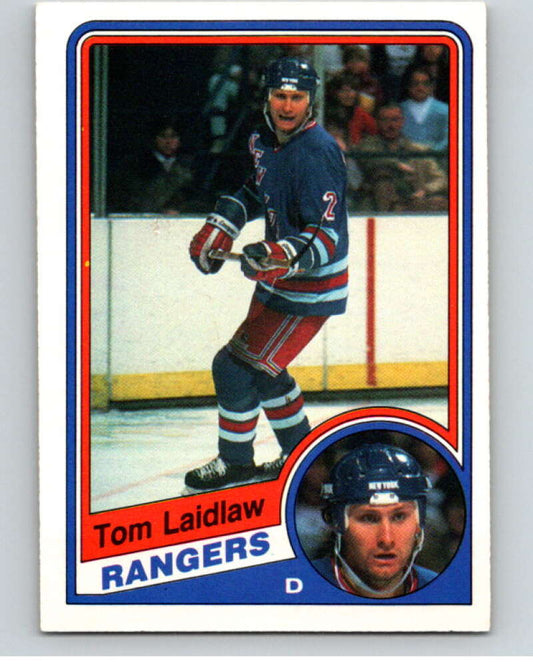 1984-85 O-Pee-Chee #144 Tom Laidlaw  New York Rangers  V64141 Image 1