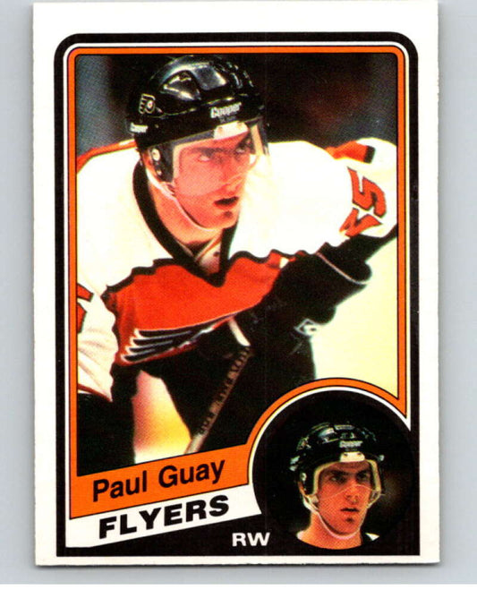1984-85 O-Pee-Chee #160 Paul Guay  RC Rookie Philadelphia Flyers  V64175 Image 1