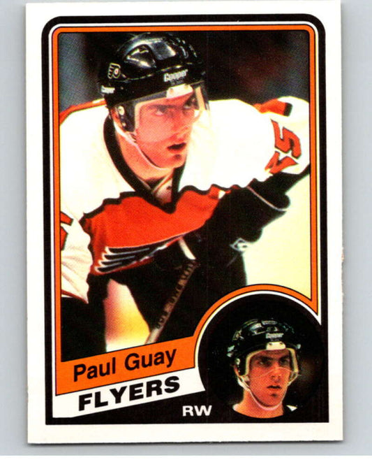 1984-85 O-Pee-Chee #160 Paul Guay  RC Rookie Philadelphia Flyers  V64177 Image 1