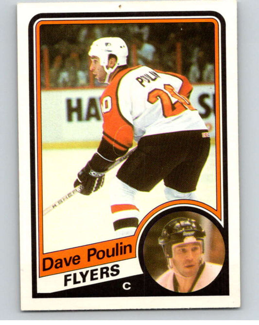 1984-85 O-Pee-Chee #165 Dave Poulin  RC Rookie Philadelphia Flyers  V64186 Image 1