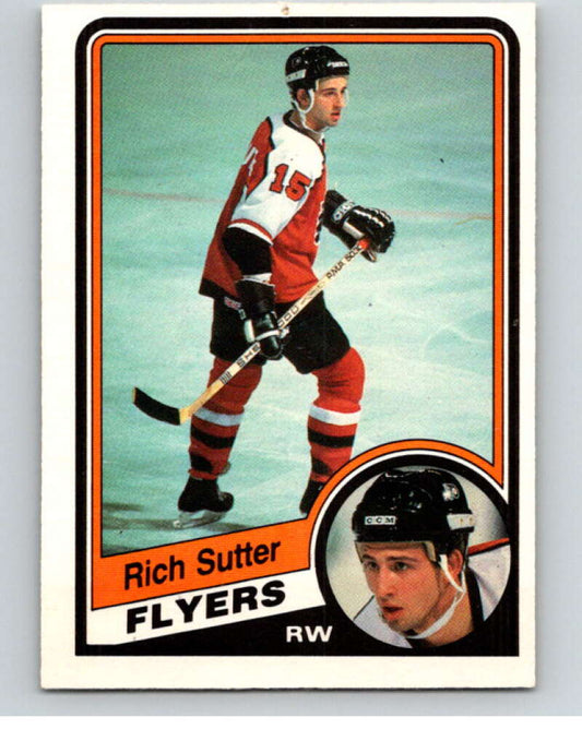 1984-85 O-Pee-Chee #169 Rich Sutter  RC Rookie Philadelphia Flyers  V64201 Image 1