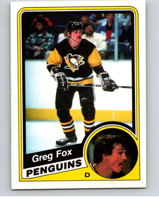 1984-85 O-Pee-Chee #175 Greg Fox  Pittsburgh Penguins  V64217 Image 1