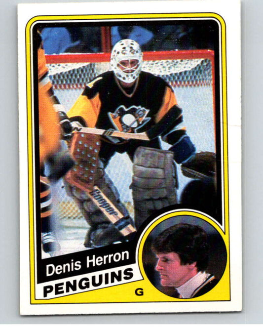 1984-85 O-Pee-Chee #176 Denis Herron  Pittsburgh Penguins  V64219 Image 1