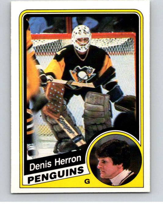 1984-85 O-Pee-Chee #176 Denis Herron  Pittsburgh Penguins  V64220 Image 1