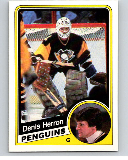 1984-85 O-Pee-Chee #176 Denis Herron  Pittsburgh Penguins  V64221 Image 1