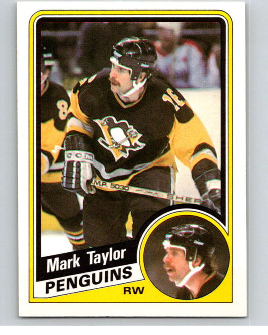 1984-85 O-Pee-Chee #180 Mark Taylor  Pittsburgh Penguins  V64227 Image 1