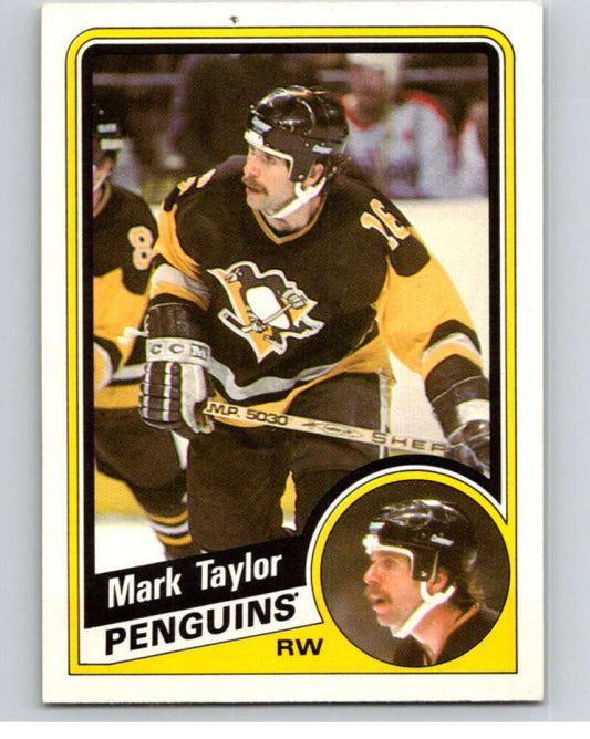 1984-85 O-Pee-Chee #180 Mark Taylor  Pittsburgh Penguins  V64228 Image 1