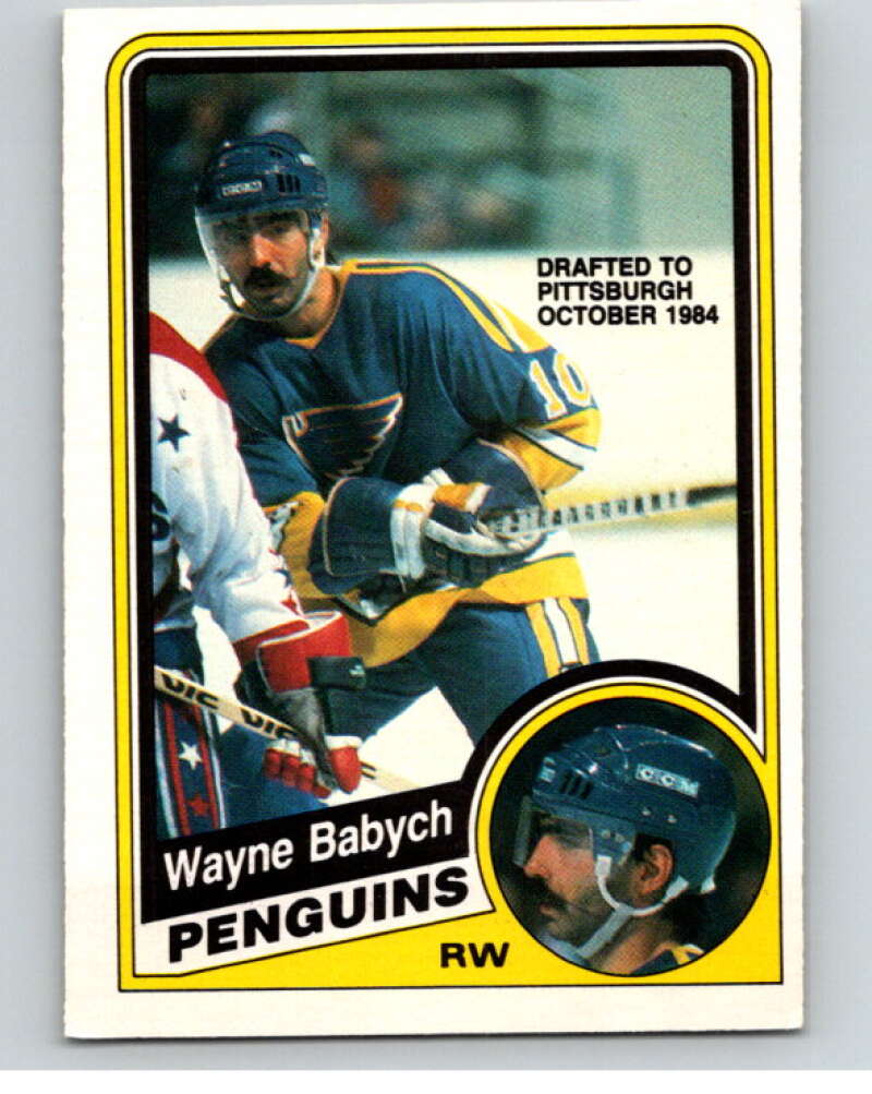1984-85 O-Pee-Chee #181 Wayne Babych  St. Louis Blues  V64229 Image 1