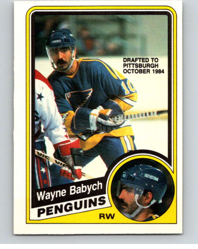 1984-85 O-Pee-Chee #181 Wayne Babych  St. Louis Blues  V64230 Image 1
