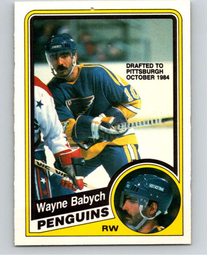 1984-85 O-Pee-Chee #181 Wayne Babych  St. Louis Blues  V64231 Image 1