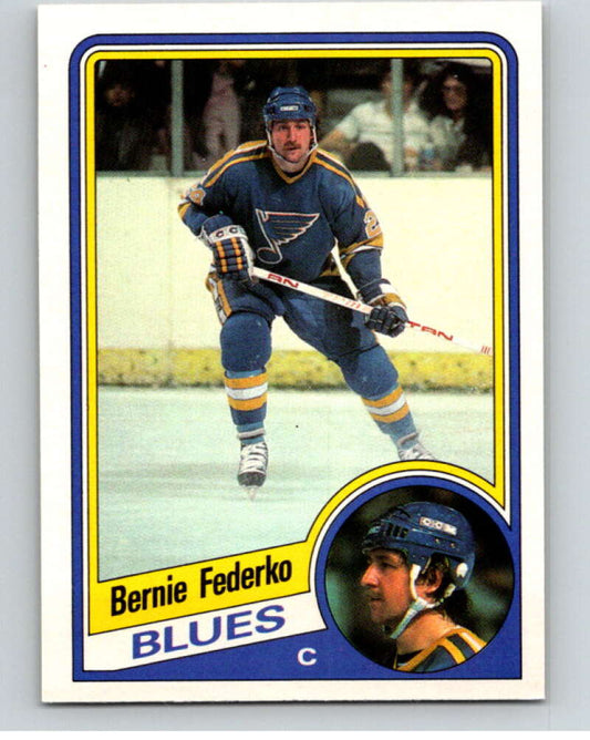 1984-85 O-Pee-Chee #184 Bernie Federko  St. Louis Blues  V64238 Image 1