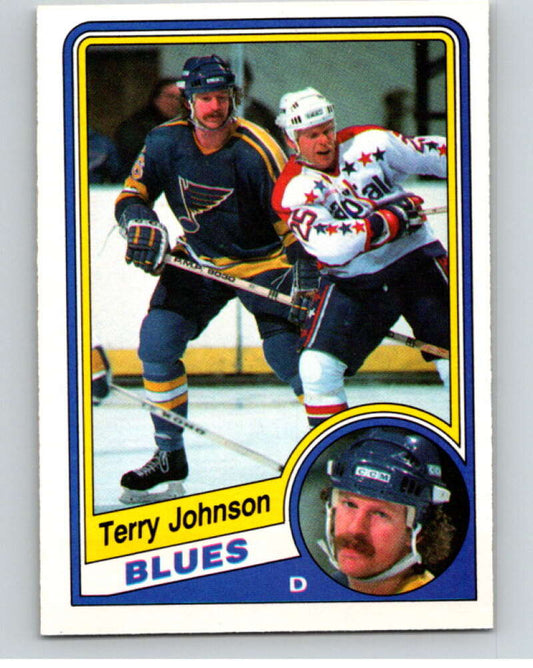 1984-85 O-Pee-Chee #186 Terry Johnson  RC Rookie St. Louis Blues  V64239 Image 1