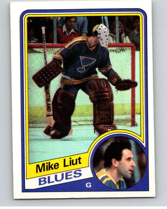 1984-85 O-Pee-Chee #187 Mike Liut  St. Louis Blues  V64241 Image 1
