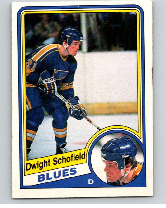 1984-85 O-Pee-Chee #191 Dwight Schofield  RC Rookie St. Louis Blues  V64253 Image 1