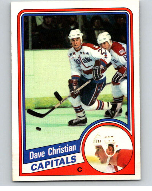 1984-85 O-Pee-Chee #195 Dave Christian  Washington Capitals  V64260 Image 1
