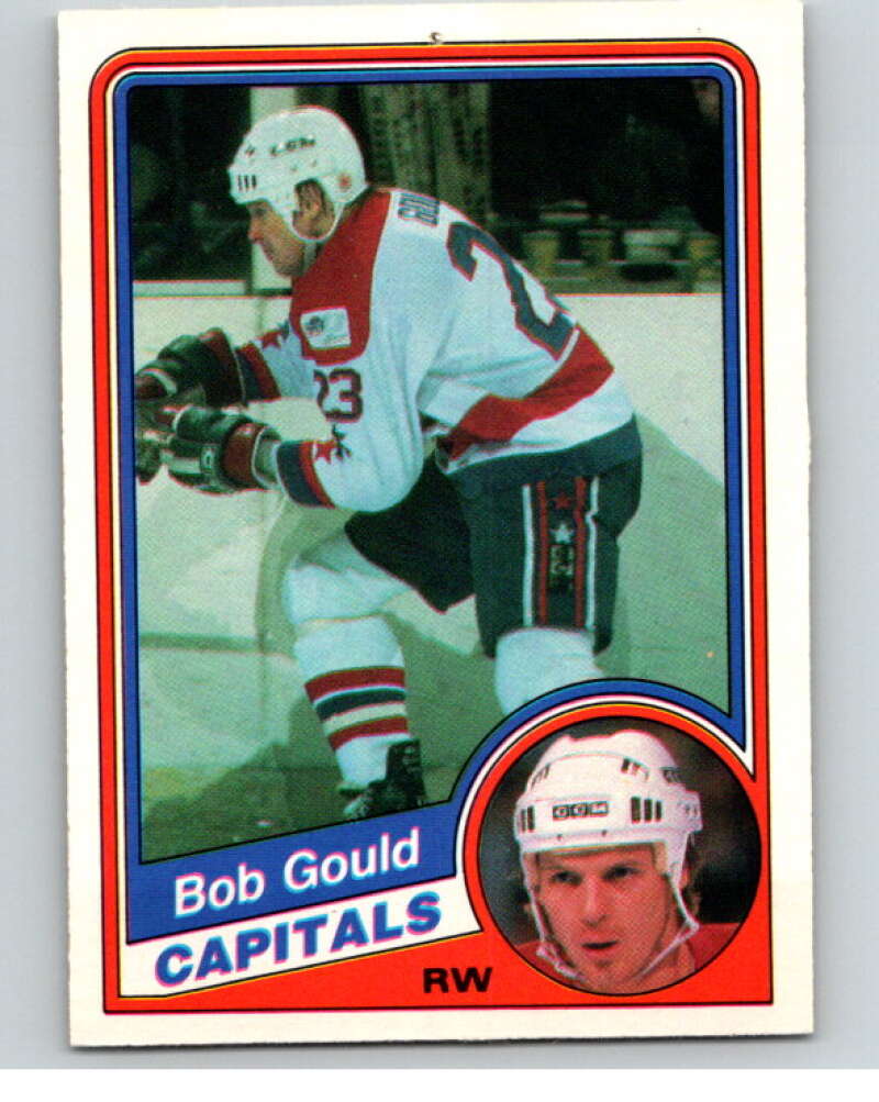 1984-85 O-Pee-Chee #196 Bob Gould  RC Rookie Washington Capitals  V64261 Image 1