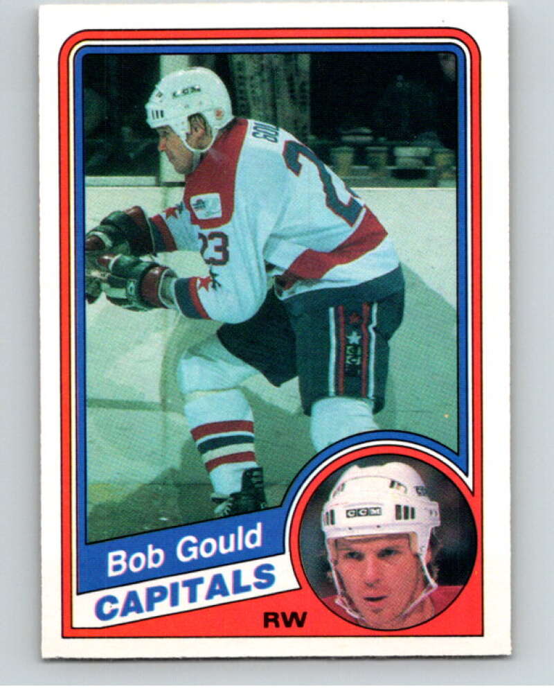 1984-85 O-Pee-Chee #196 Bob Gould  RC Rookie Washington Capitals  V64262 Image 1
