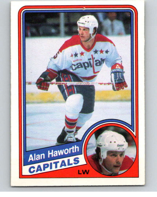 1984-85 O-Pee-Chee #199 Alan Haworth  RC Rookie Washington Capitals  V64271 Image 1