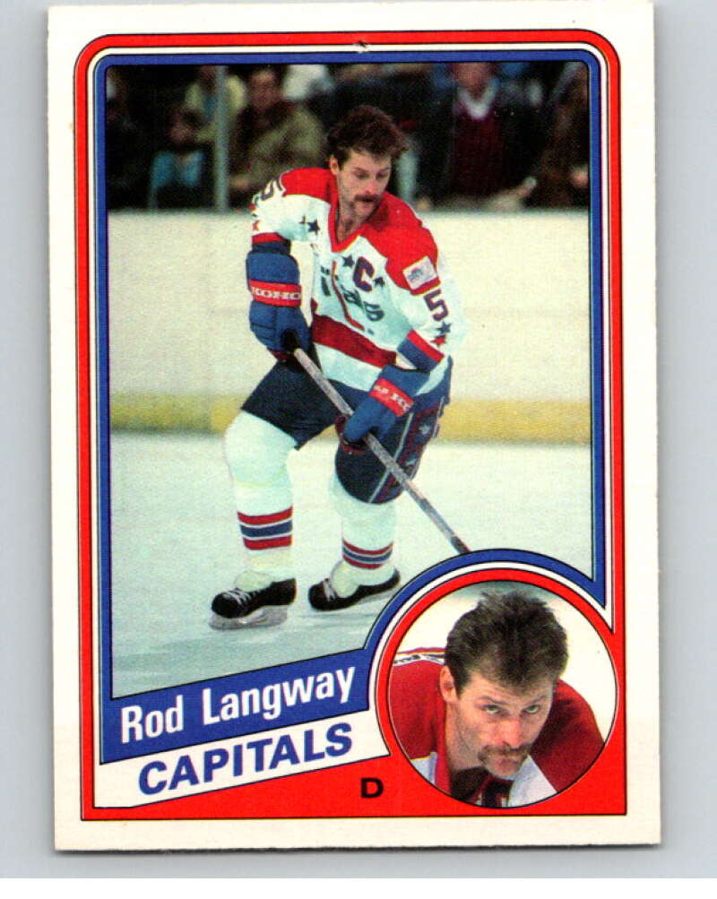 1984-85 O-Pee-Chee #202 Rod Langway  Washington Capitals  V64279 Image 1