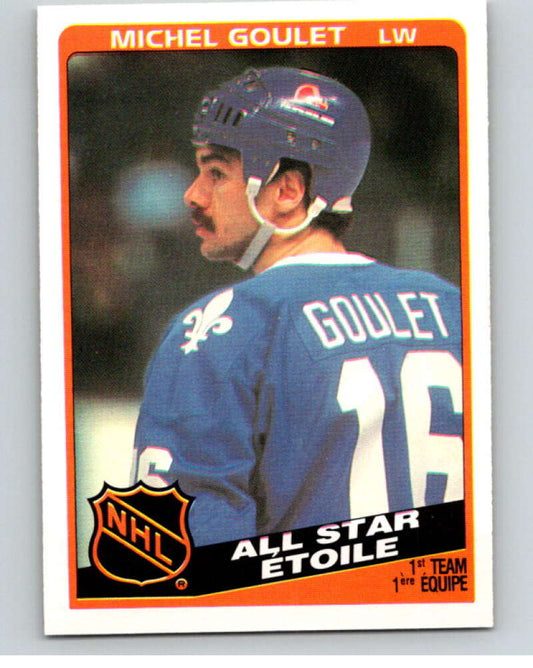 1984-85 O-Pee-Chee #207 Michel Goulet AS  Quebec Nordiques  V64290 Image 1
