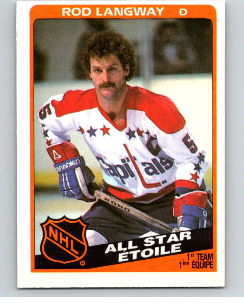 1984-85 O-Pee-Chee #210 Rod Langway AS  Washington Capitals  V64296 Image 1