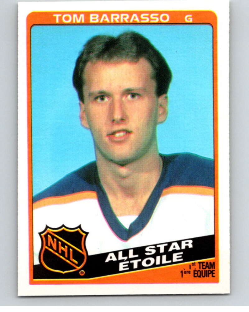 1984-85 O-Pee-Chee #212 Tom Barrasso AS  Buffalo Sabres  V64300 Image 1