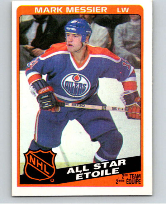 1984-85 O-Pee-Chee #213 Mark Messier AS  Edmonton Oilers  V64306 Image 1