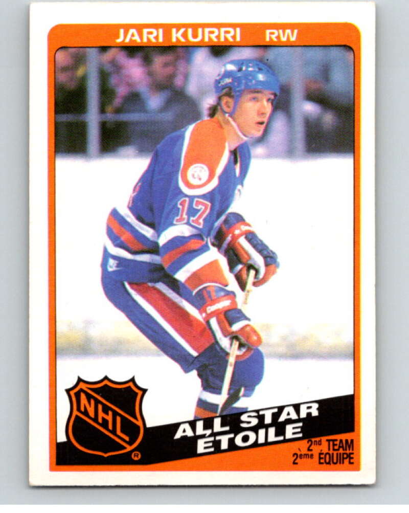 1984-85 O-Pee-Chee #215 Jari Kurri AS  Edmonton Oilers  V64310 Image 1