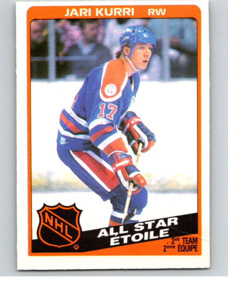 1984-85 O-Pee-Chee #215 Jari Kurri AS  Edmonton Oilers  V64311 Image 1