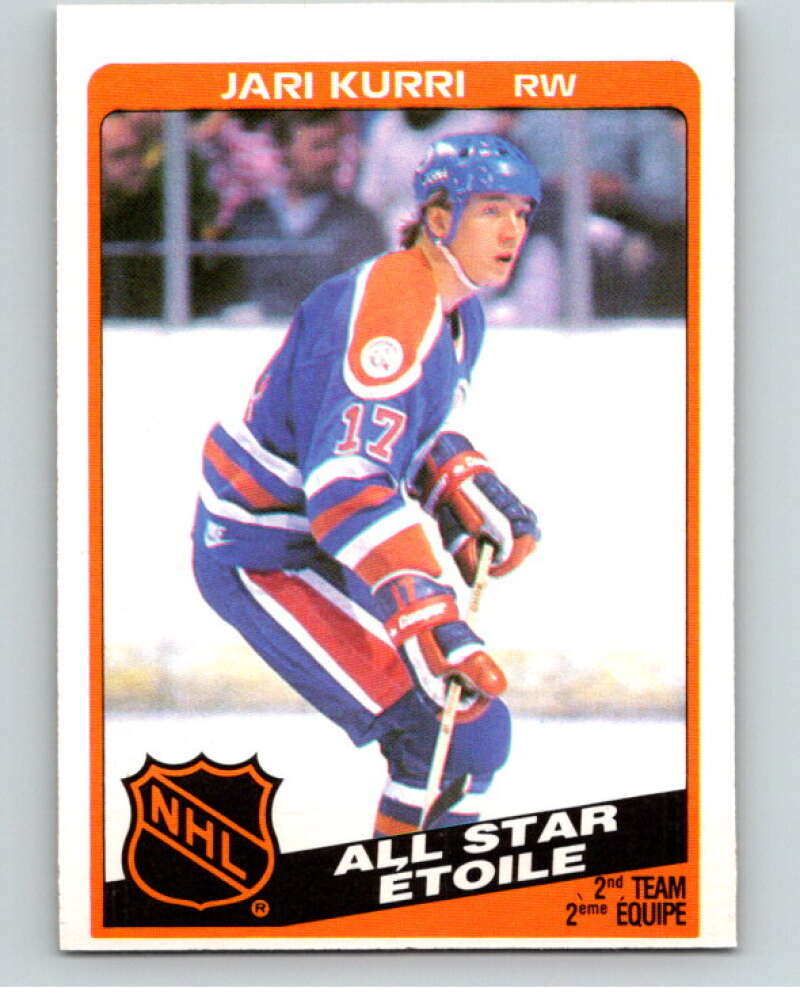 1984-85 O-Pee-Chee #215 Jari Kurri AS  Edmonton Oilers  V64312 Image 1