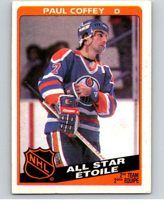 1984-85 O-Pee-Chee #217 Paul Coffey AS  Edmonton Oilers  V64316 Image 1