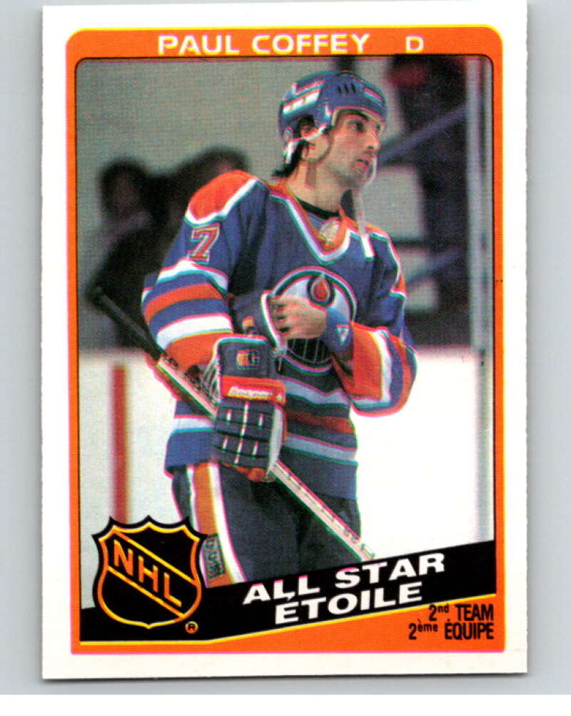 1984-85 O-Pee-Chee #217 Paul Coffey AS  Edmonton Oilers  V64317 Image 1