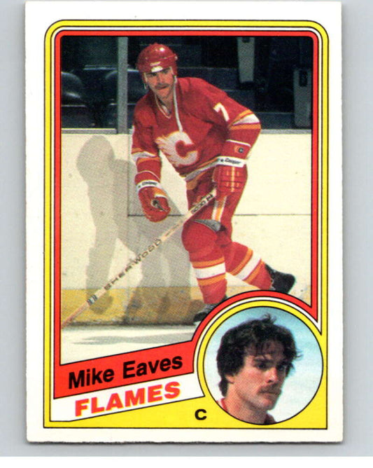 1984-85 O-Pee-Chee #221 Mike Eaves  Calgary Flames  V64325 Image 1