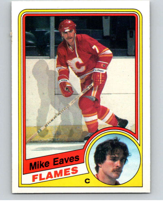 1984-85 O-Pee-Chee #221 Mike Eaves  Calgary Flames  V64326 Image 1