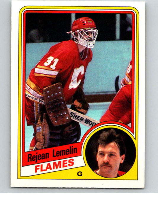1984-85 O-Pee-Chee #228 Reggie Lemelin  Calgary Flames  V64342 Image 1