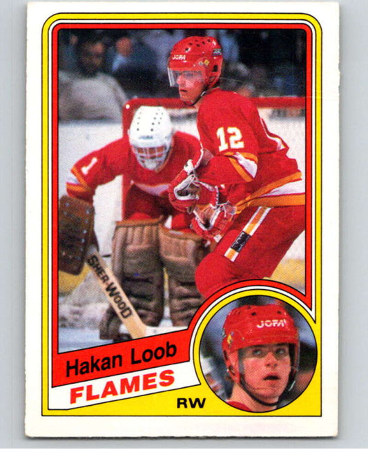 1984-85 O-Pee-Chee #229 Hakan Loob  RC Rookie Calgary Flames  V64344 Image 1