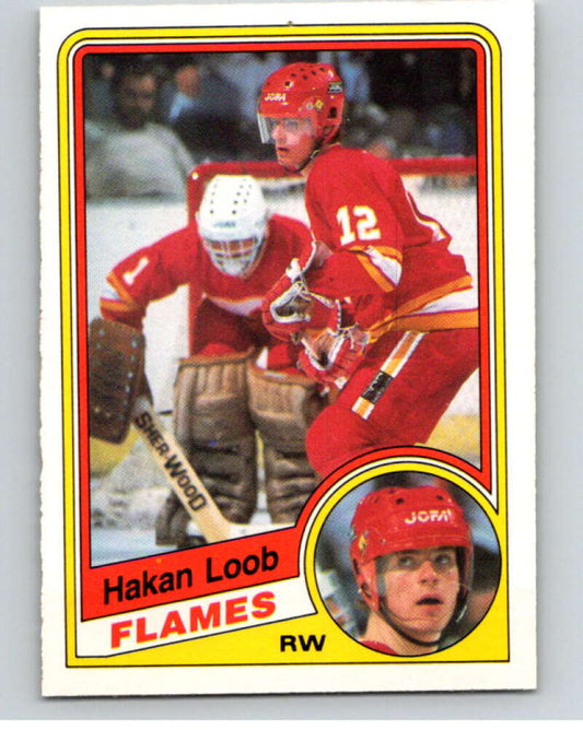 1984-85 O-Pee-Chee #229 Hakan Loob  RC Rookie Calgary Flames  V64349 Image 1