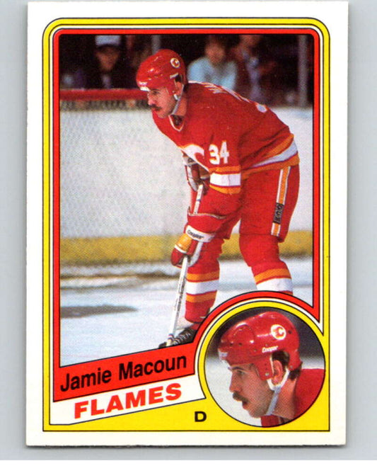 1984-85 O-Pee-Chee #230 Jamie Macoun  RC Rookie Calgary Flames  V64351 Image 1