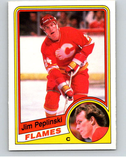 1984-85 O-Pee-Chee #233 Jim Peplinski  Calgary Flames  V64357 Image 1