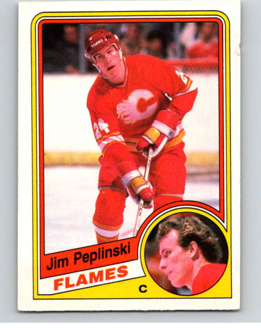 1984-85 O-Pee-Chee #233 Jim Peplinski  Calgary Flames  V64358 Image 1
