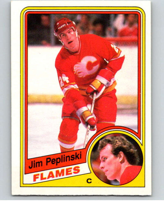 1984-85 O-Pee-Chee #233 Jim Peplinski  Calgary Flames  V64359 Image 1