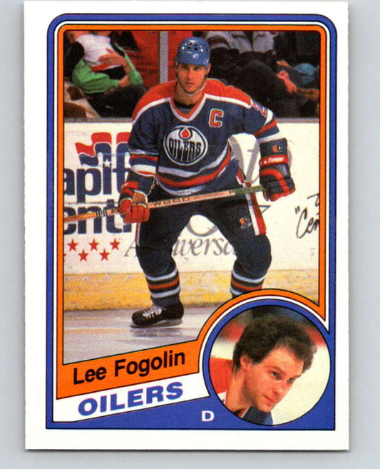 1984-85 O-Pee-Chee #240 Lee Fogolin  Edmonton Oilers  V64376 Image 1