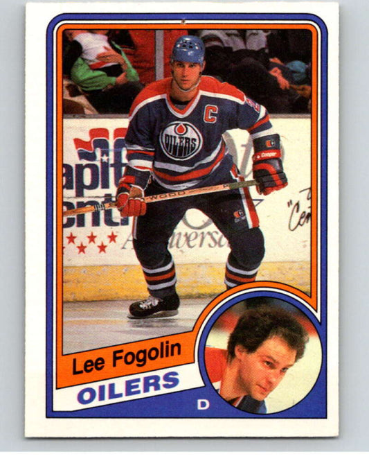 1984-85 O-Pee-Chee #240 Lee Fogolin  Edmonton Oilers  V64377 Image 1