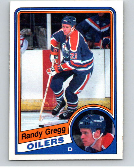 1984-85 O-Pee-Chee #242 Randy Gregg  Edmonton Oilers  V64380 Image 1