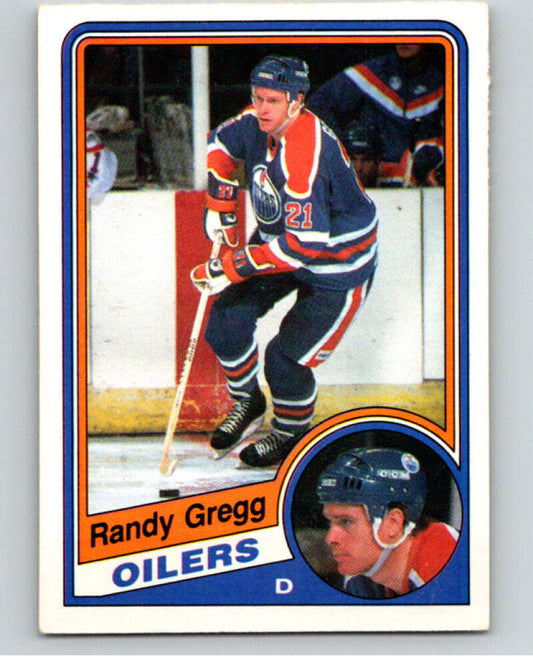 1984-85 O-Pee-Chee #242 Randy Gregg  Edmonton Oilers  V64381 Image 1