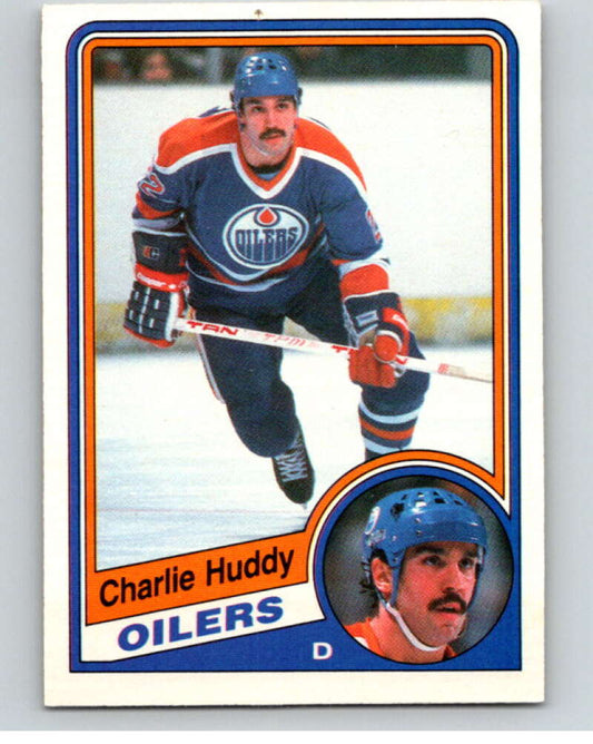 1984-85 O-Pee-Chee #244 Charlie Huddy  Edmonton Oilers  V64383 Image 1