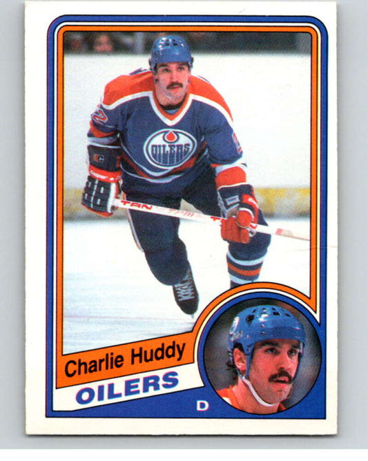 1984-85 O-Pee-Chee #244 Charlie Huddy  Edmonton Oilers  V64384 Image 1