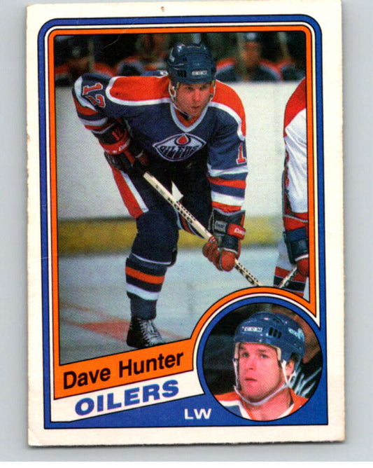 1984-85 O-Pee-Chee #246 Dave Hunter  Edmonton Oilers  V64390 Image 1